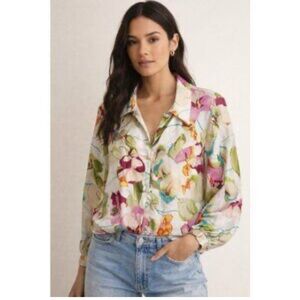 Zara Multicolor Floral Blouse